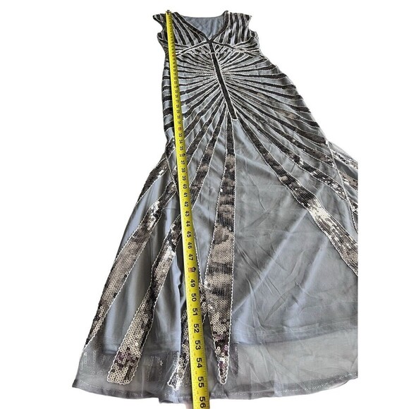 Metme Women’s 1920s Mermaid Maxi Long Dress Sequin Formal Dress Evening Prom Xs - Picture 8 of 16